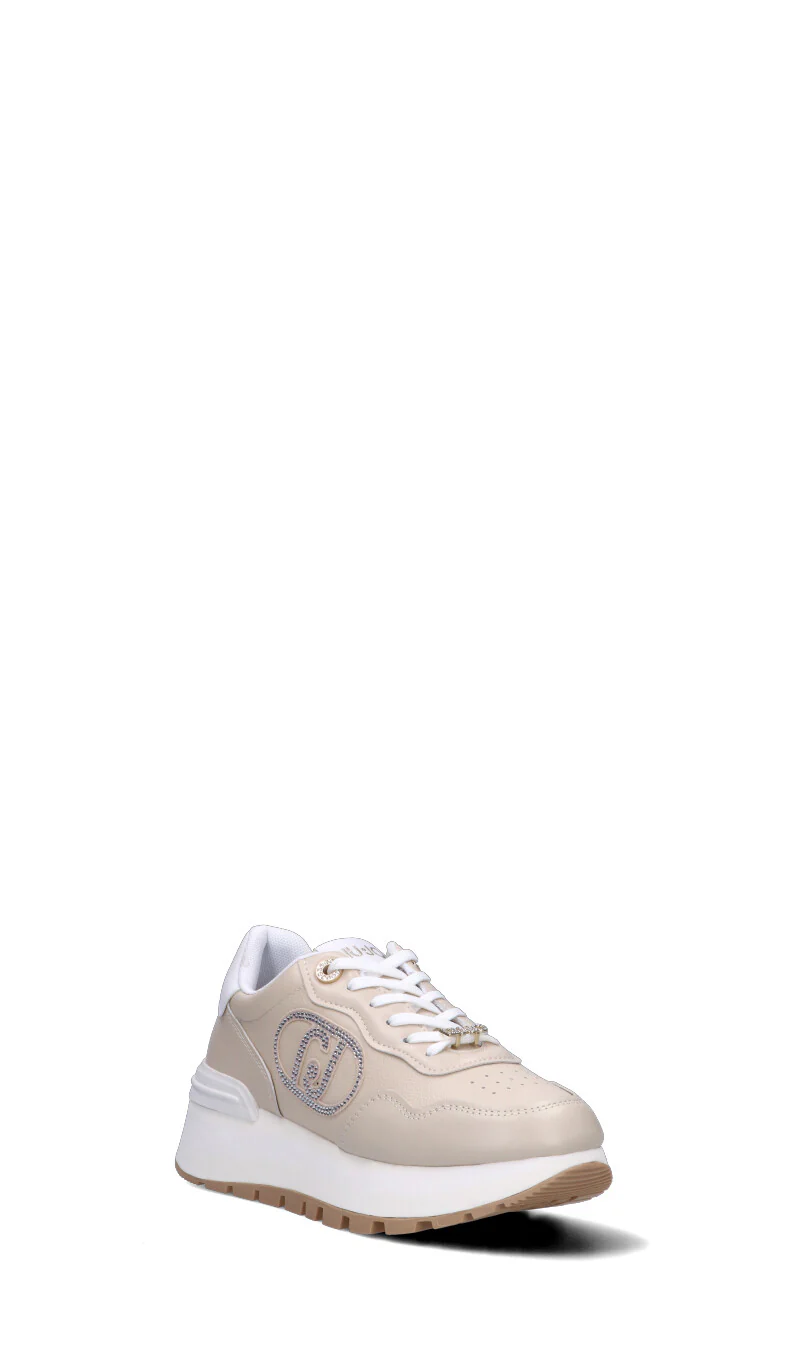 LIU JO Sneaker donna beige in pelle - Image 2