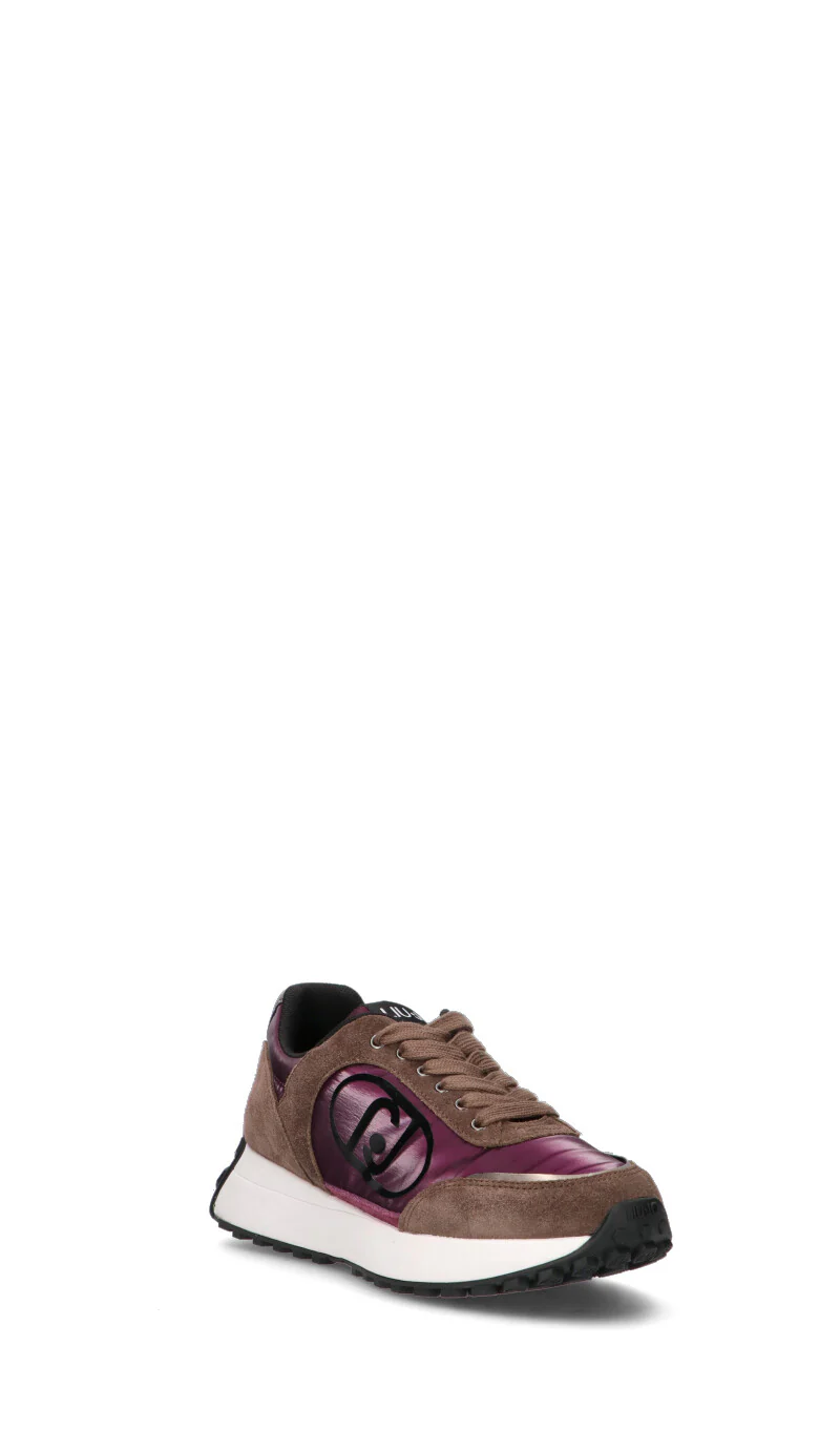 LIU JO Sneaker donna marrone e viola in suede - Image 2