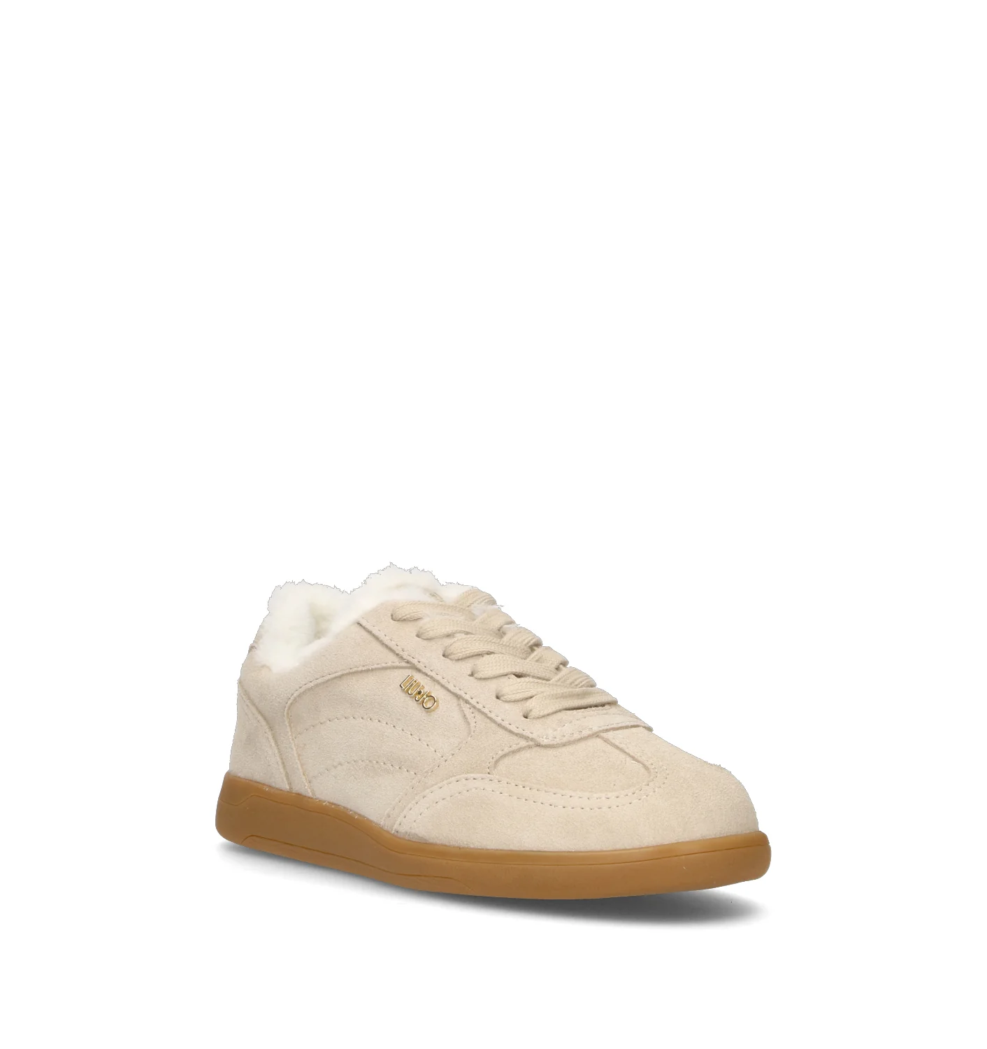 LIU JO Sneaker donna beige in suede - Image 2