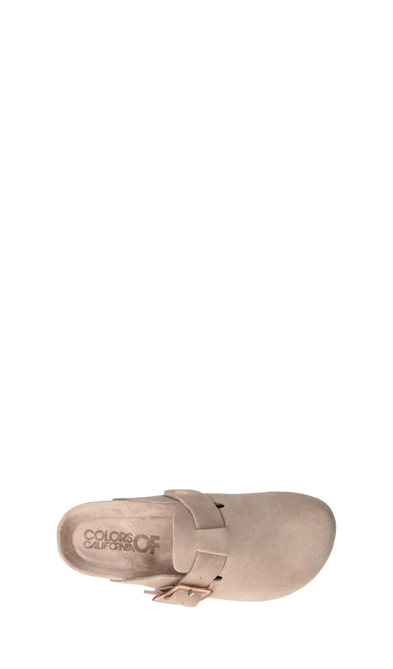 COLORS OF CALIFORNIA Ciabatta donna grigia in suede - Image 5