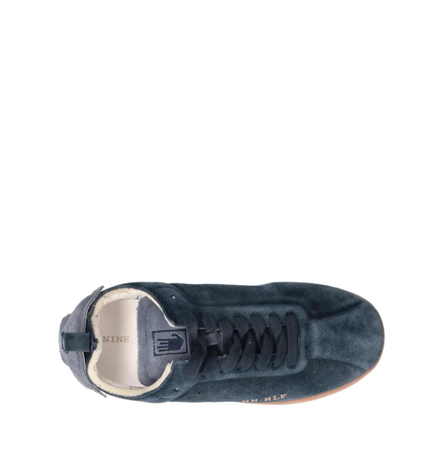 NINE AN HALF Sneaker uomo blu in suede - Image 5