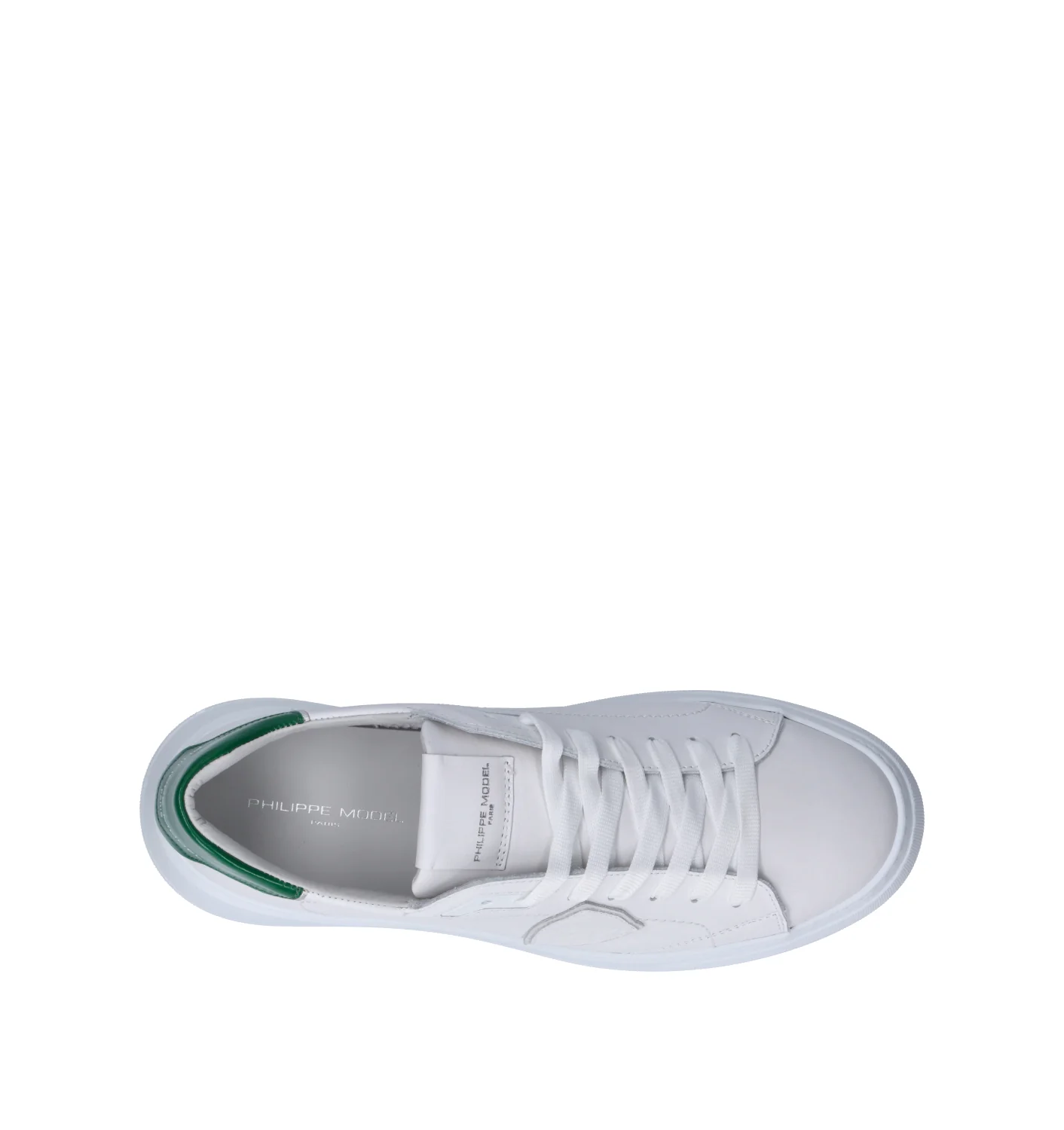 PHILIPPE MODEL Sneaker uomo bianca/verde in pelle - Image 5