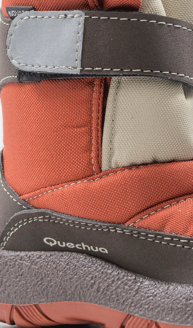 QUECHUA Boot bambino rosso/marrone in tessuto - Image 5