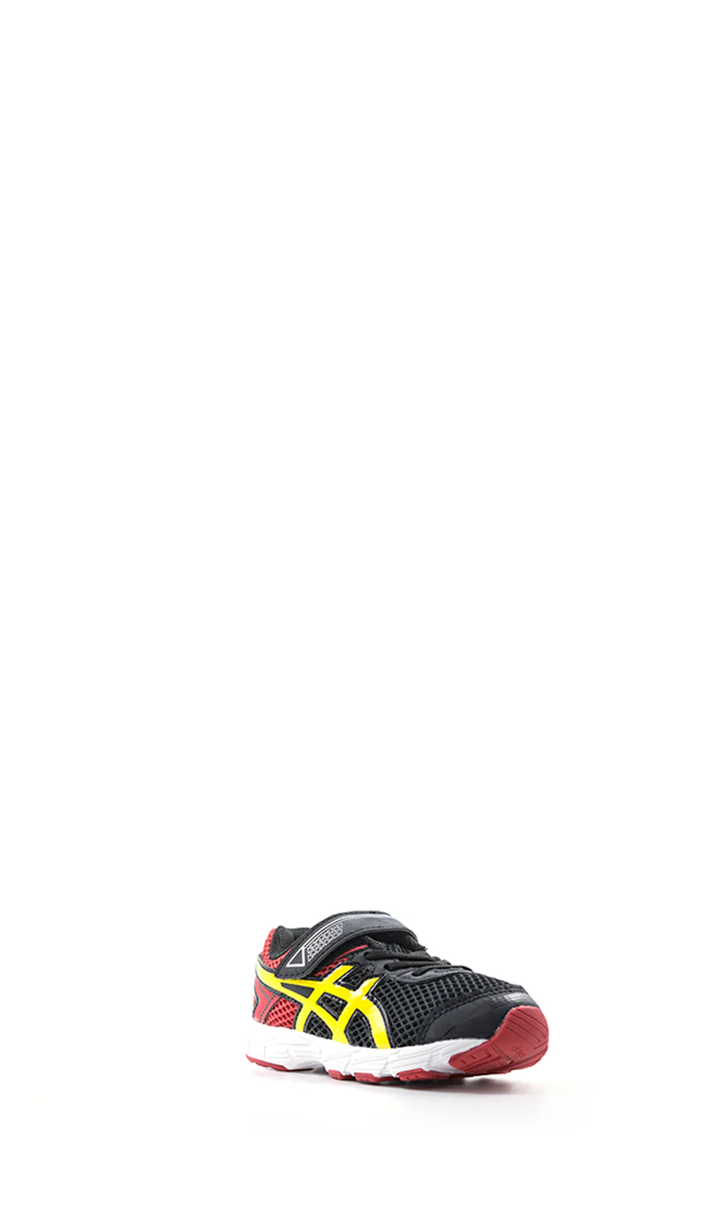 ASICS GT 1000 4 Sneaker bimbo nera/gialla in tessuto - Image 3