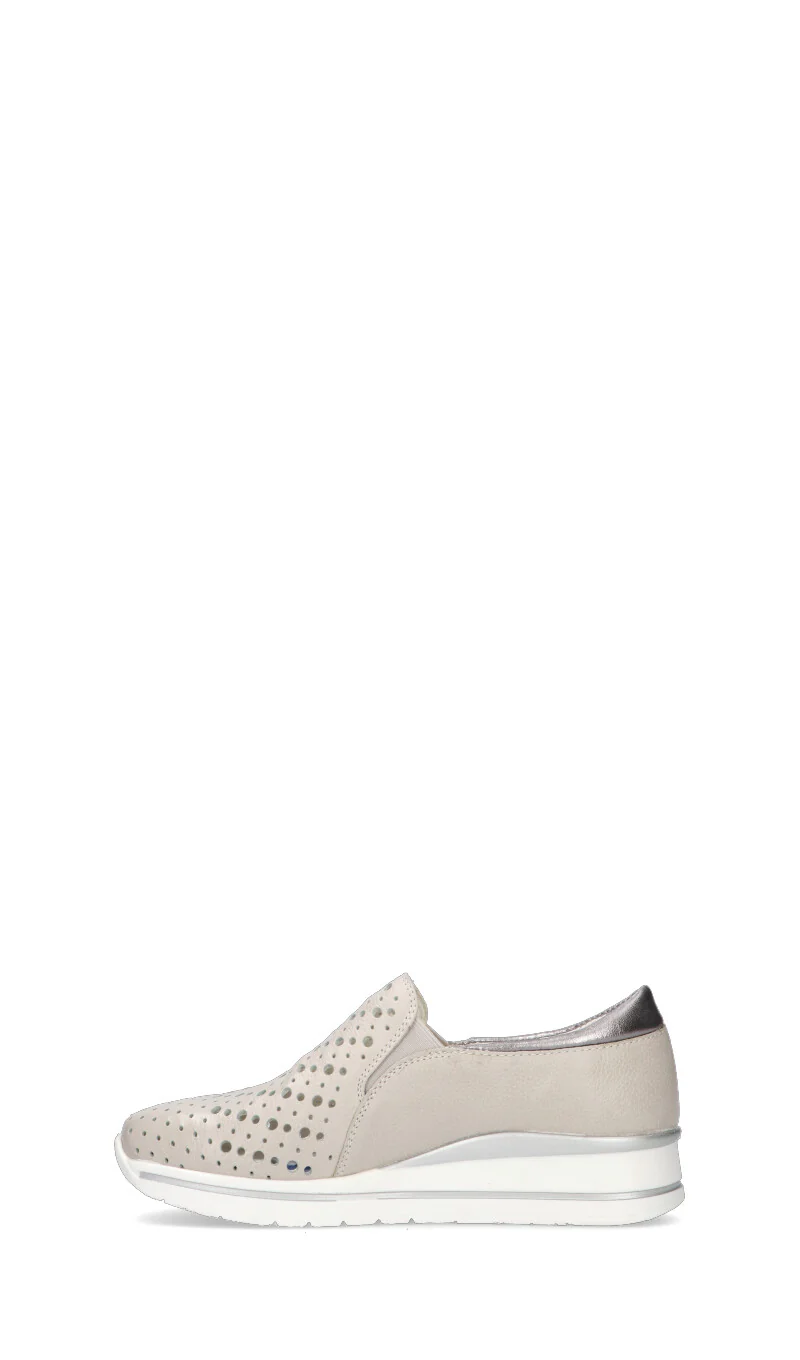 CAMILA Scarpa comfort donna panna in pelle - Image 4