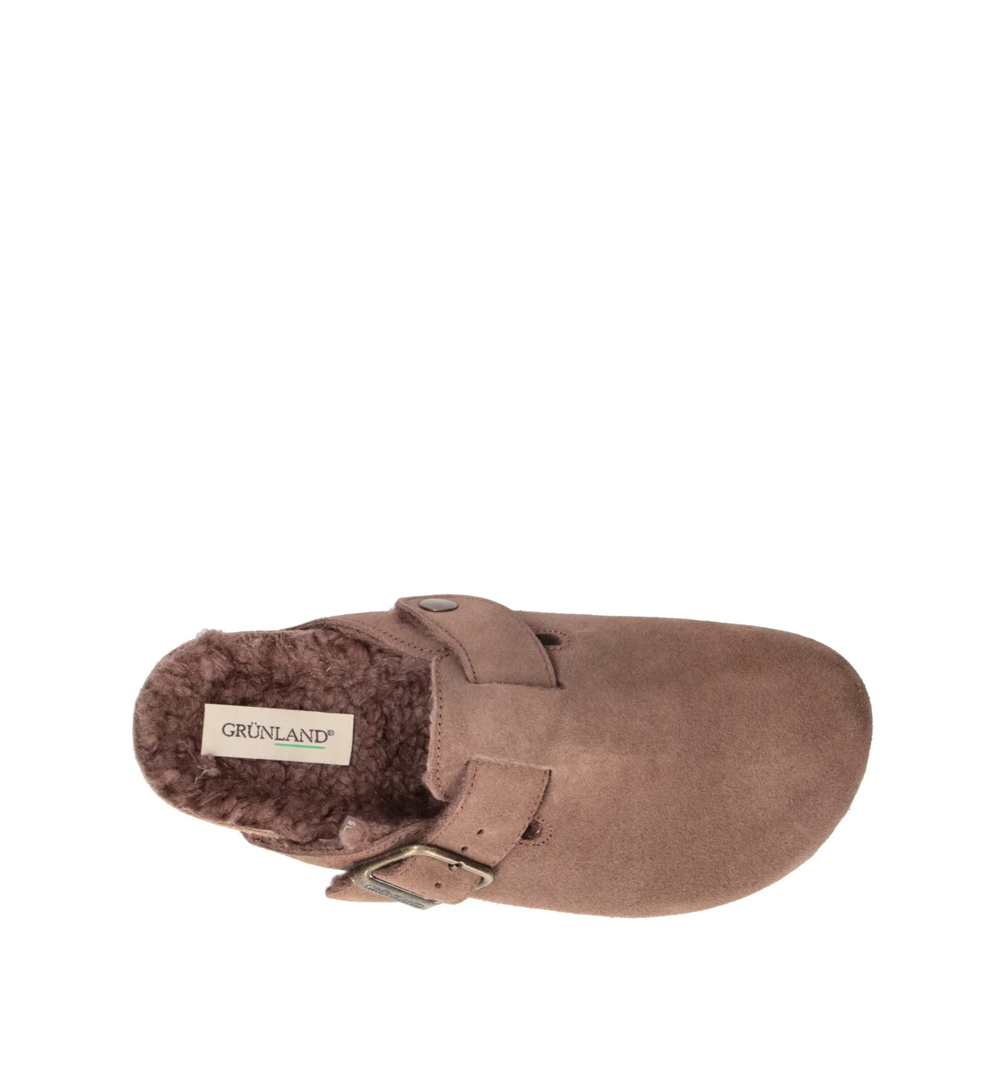 GRUNLAND Ciabatta donna taupe in suede - Image 5