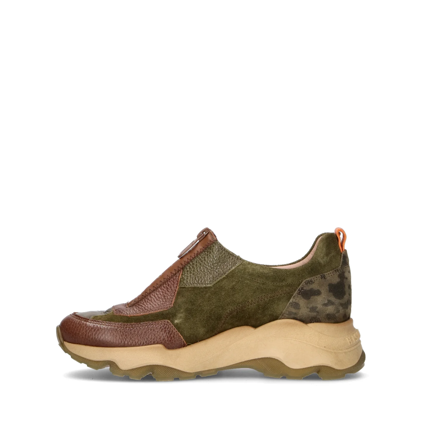 HISPANITAS Sneaker donna verde in suede - Image 4