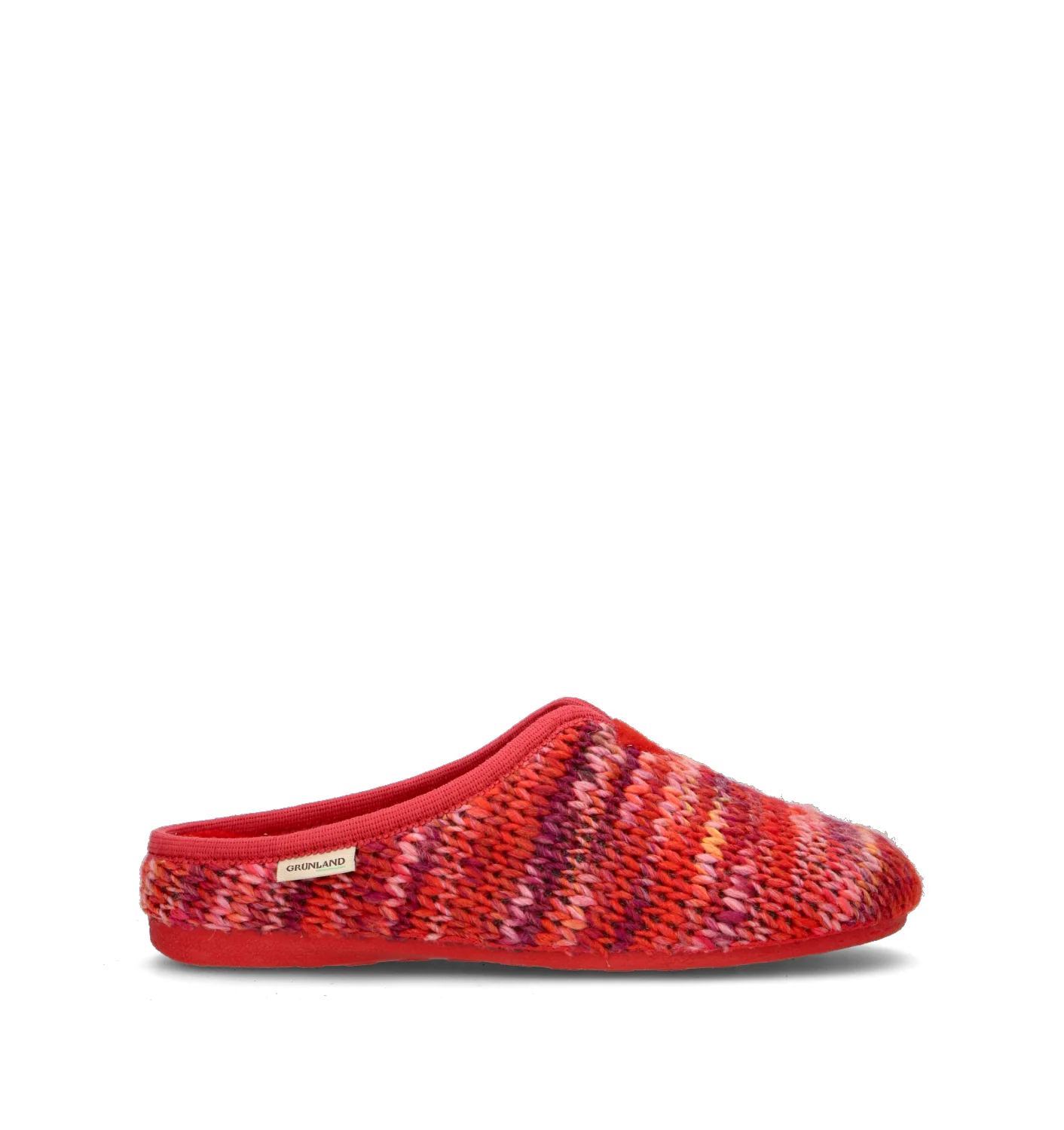 GRUNLAND Pantofola donna rossa