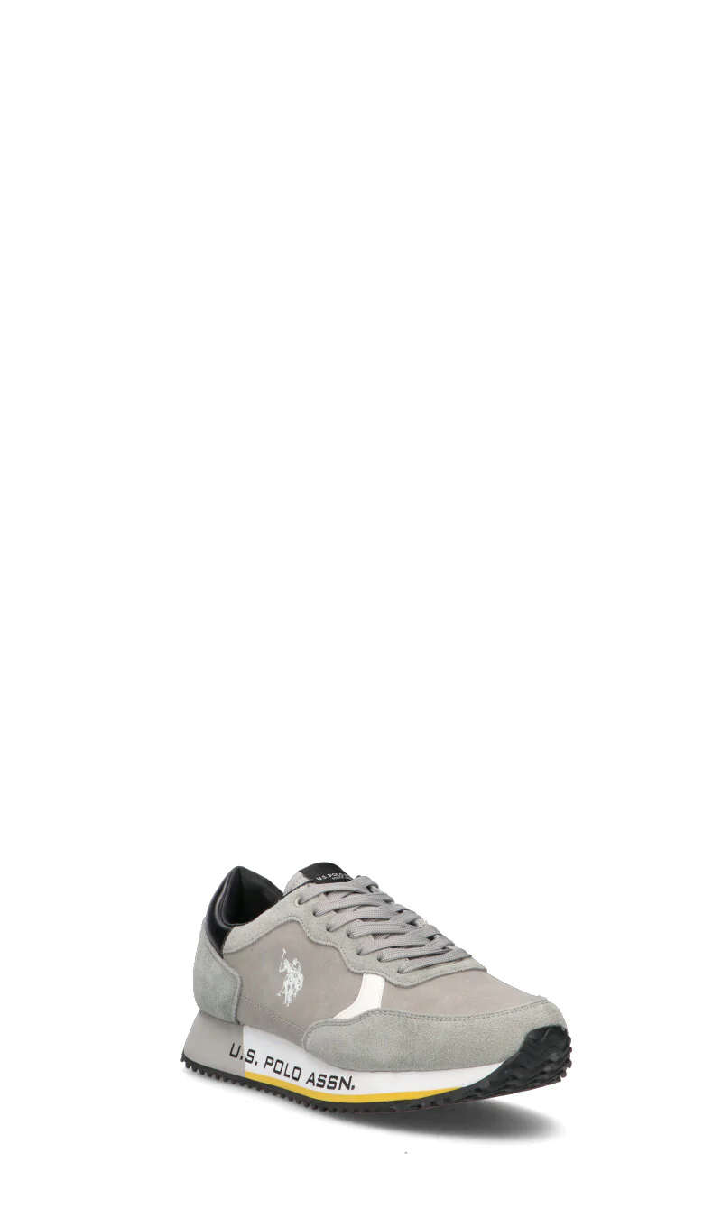 U.S. POLO ASSN. Sneaker uomo grigia/marrone/nera in suede - Image 2