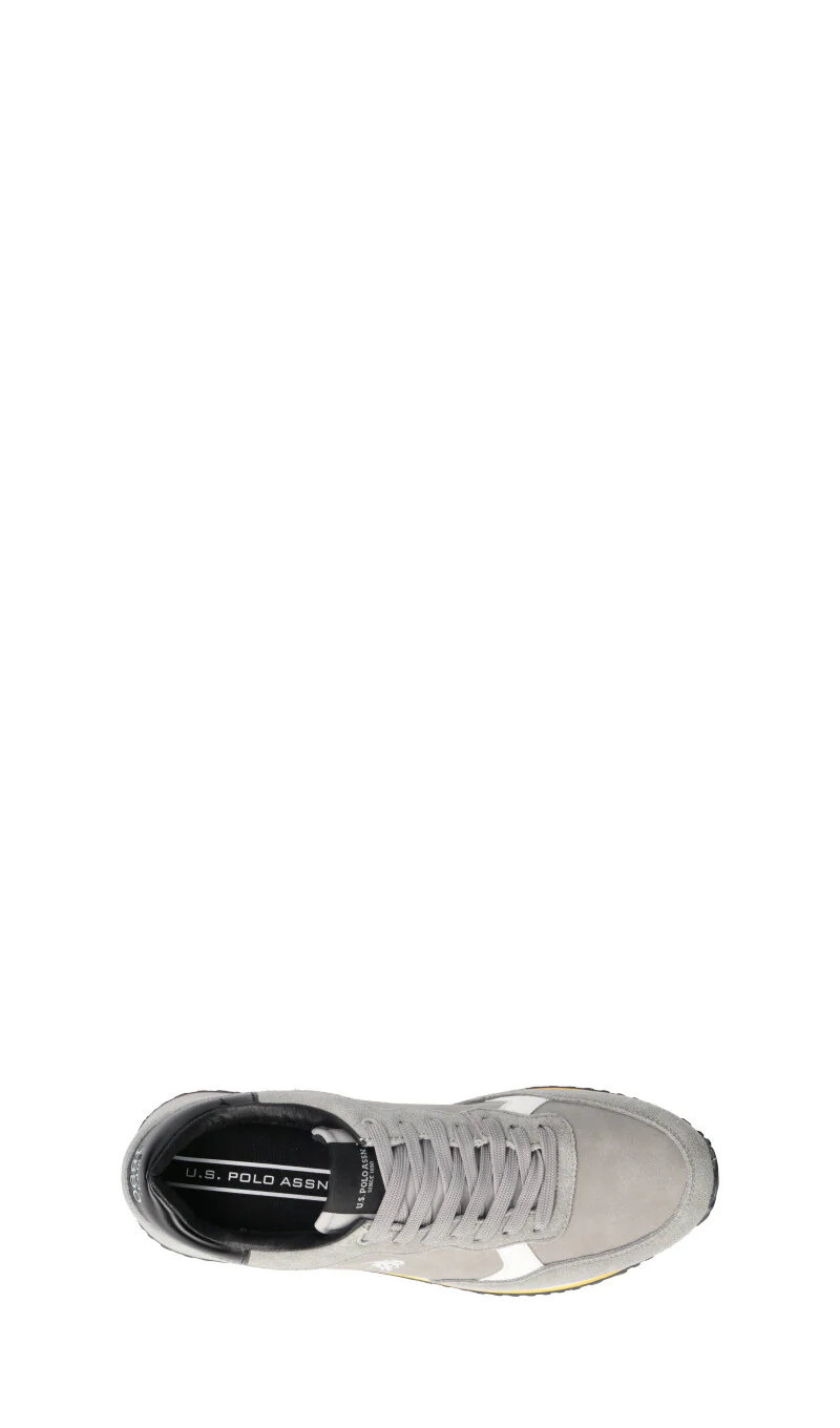 U.S. POLO ASSN. Sneaker uomo grigia/marrone/nera in suede - Image 5