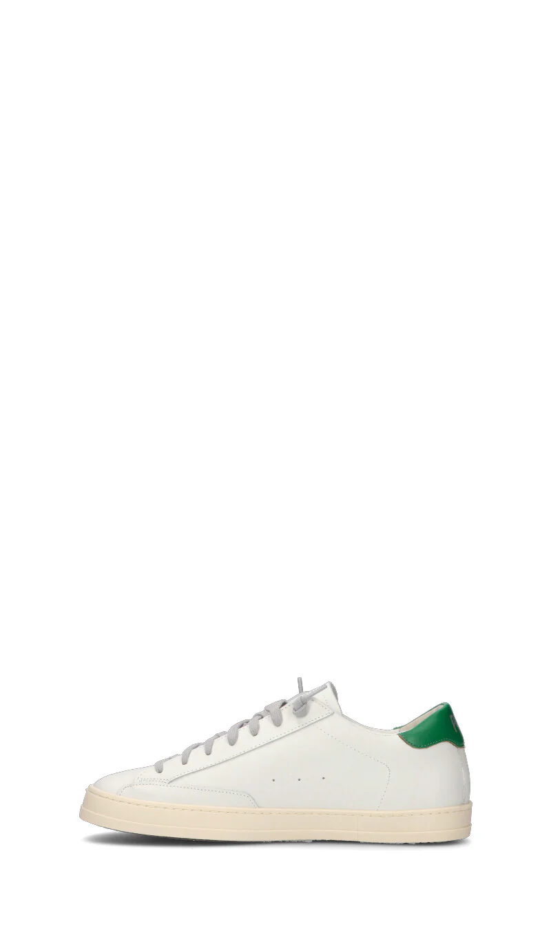 P448 Sneaker uomo bianca/verde in pelle - Image 4