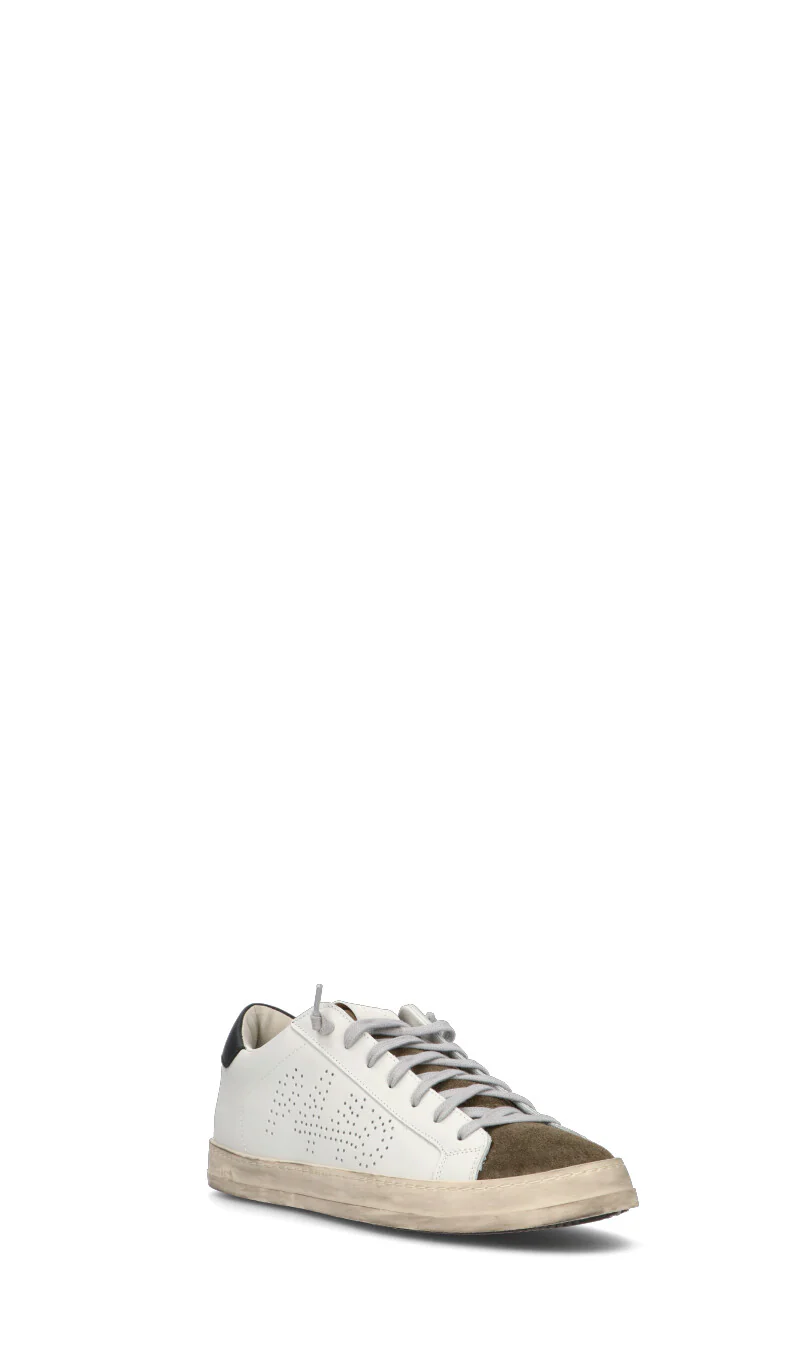 P448 Sneaker uomo bianca/grigia in pelle - Image 2