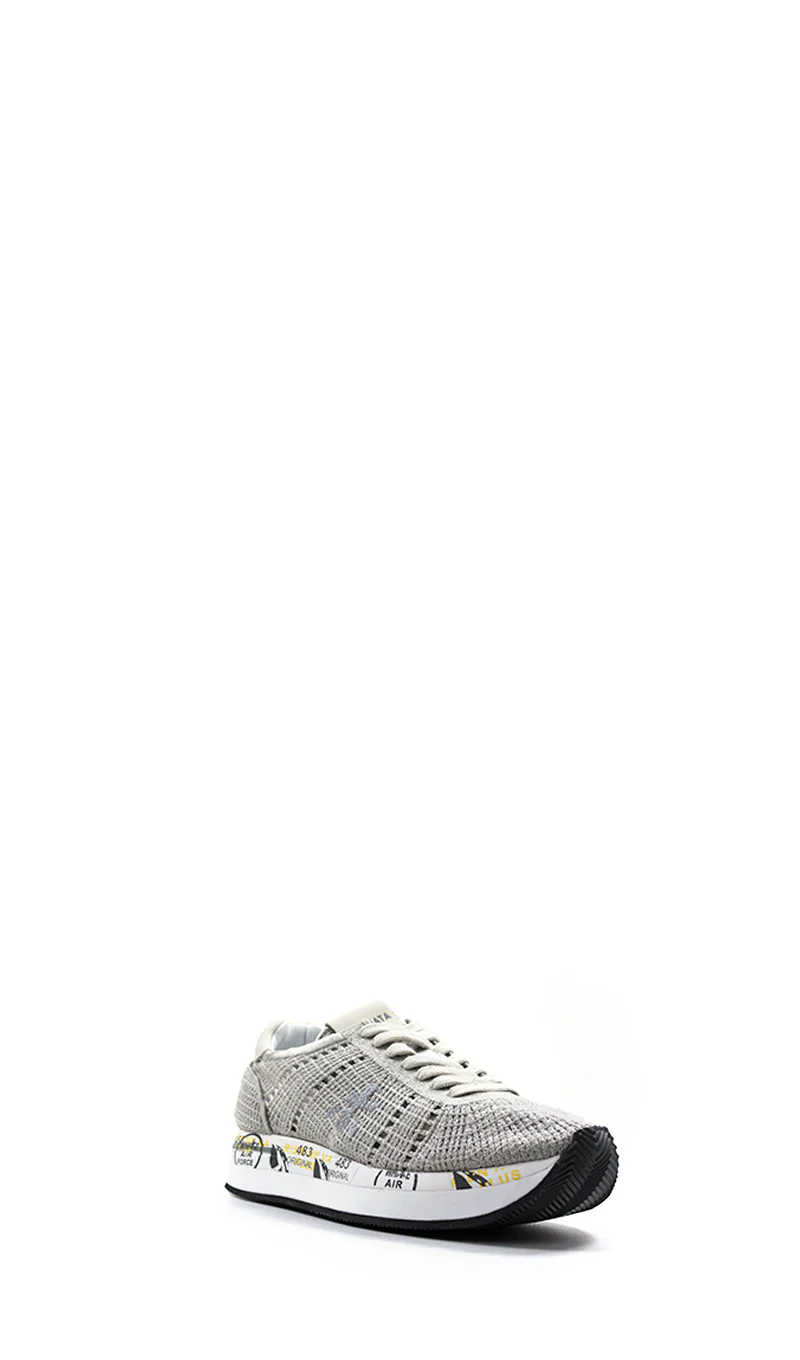 PREMIATA Sneaker donna grigia in tessuto - Image 3