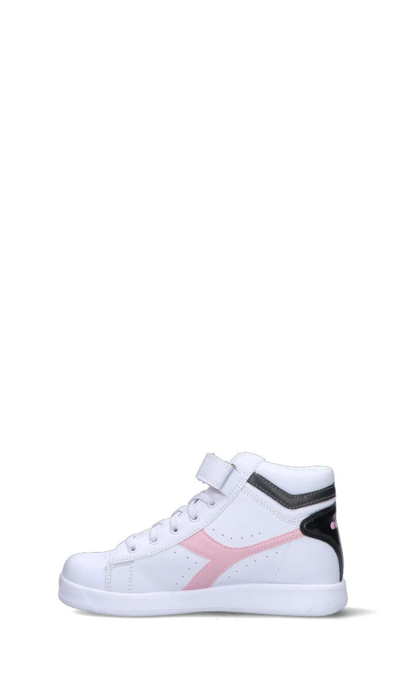 DIADORA - GAME P HIGH GIRL PS Sneaker bimba bianca/rosa - Image 4