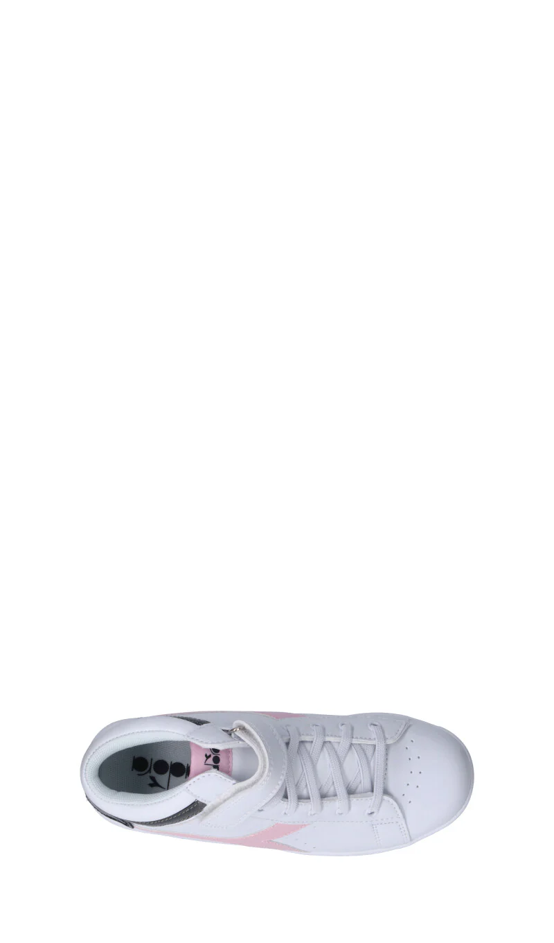 DIADORA - GAME P HIGH GIRL PS Sneaker bimba bianca/rosa - Image 5