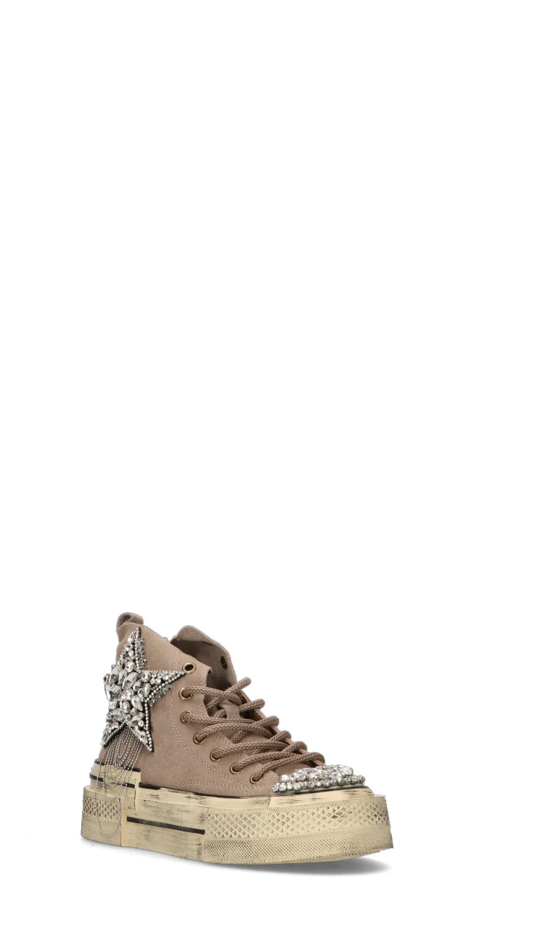 NANKU Sneaker donna taupe in pelle - Image 2