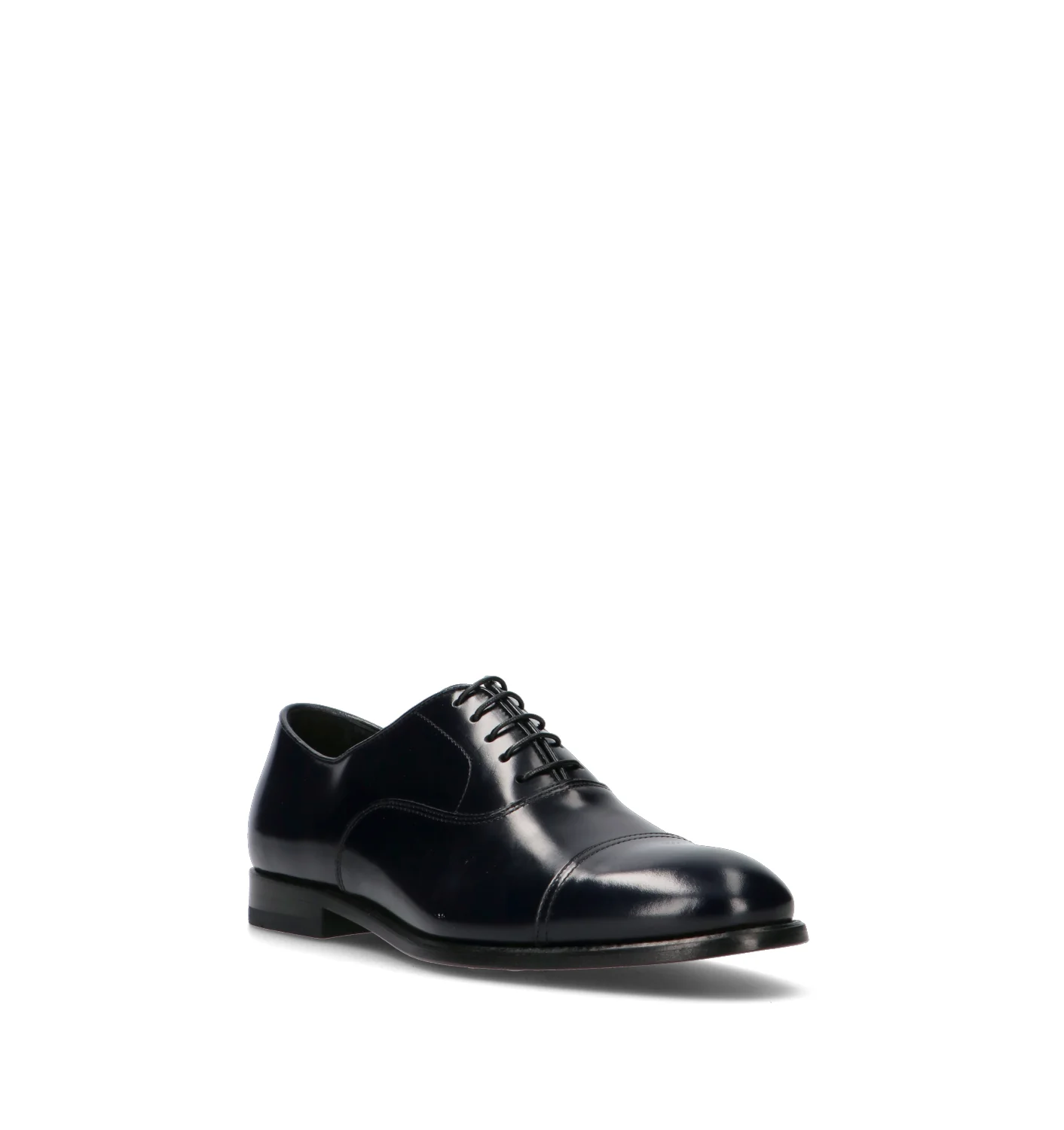 DOUCAL'S Stringata uomo blu in pelle - Image 2