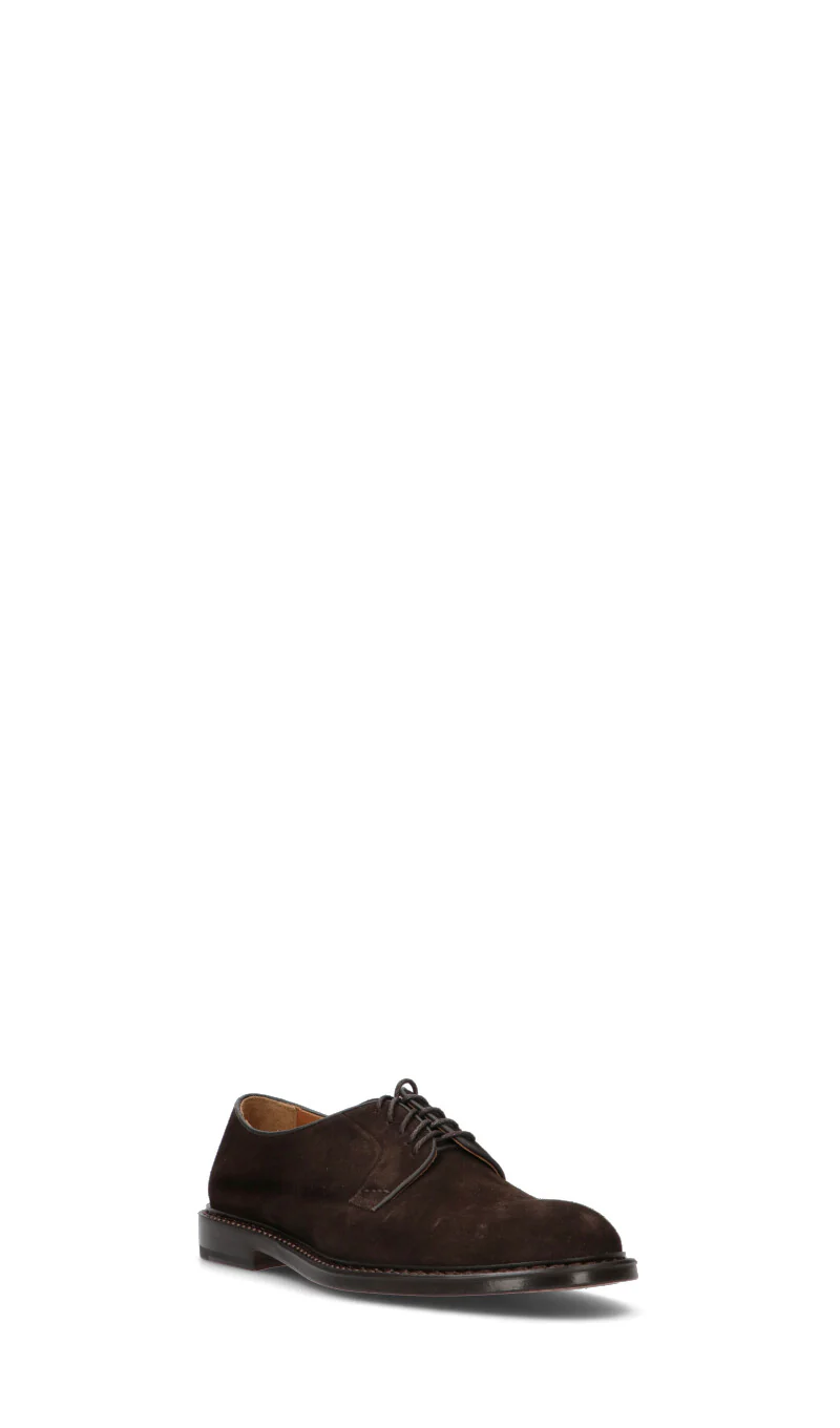 DOUCAL'S Stringata uomo marrone in suede - Image 2
