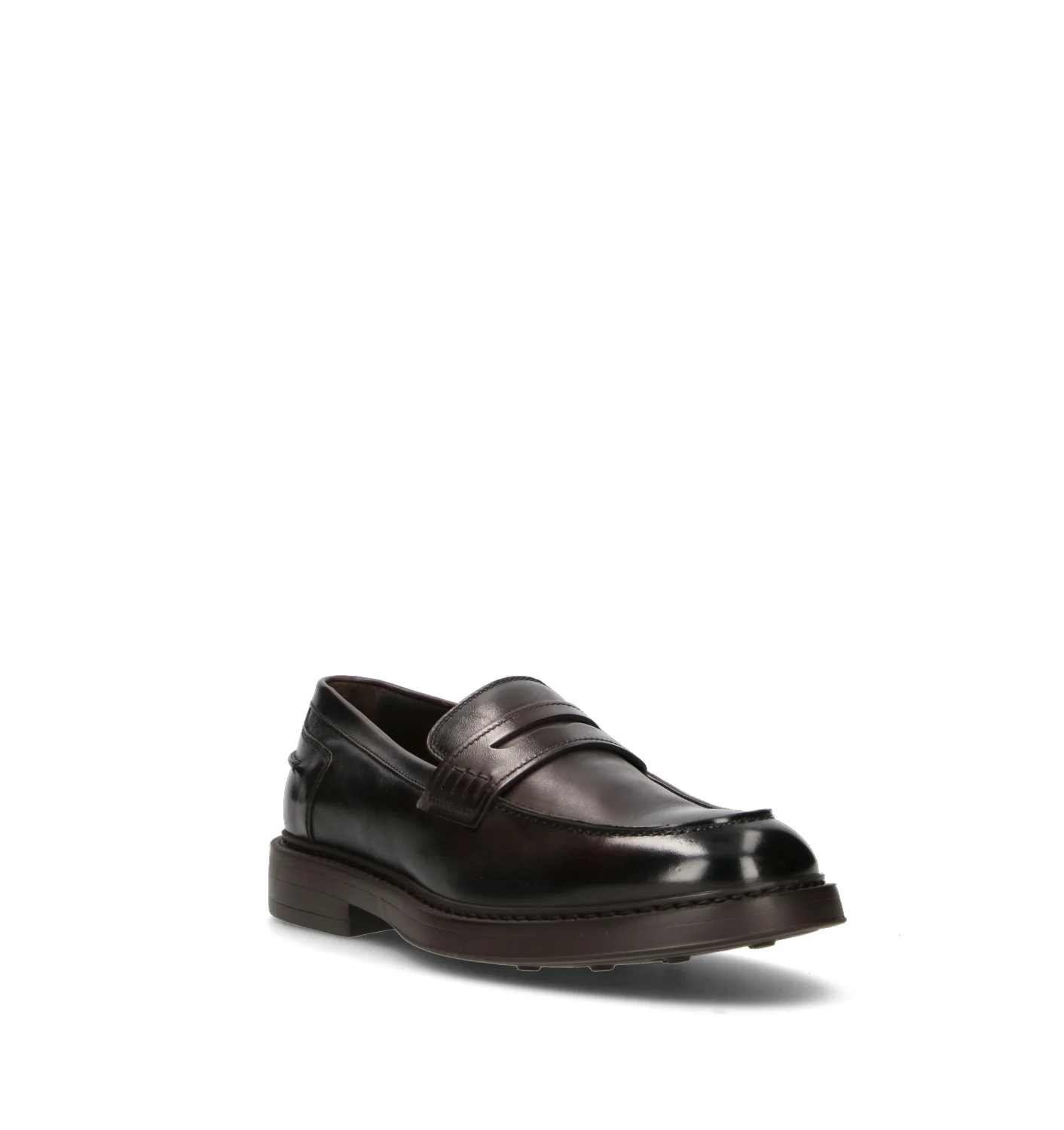 DOUCAL'S Mocassino uomo marrone in pelle - Image 2