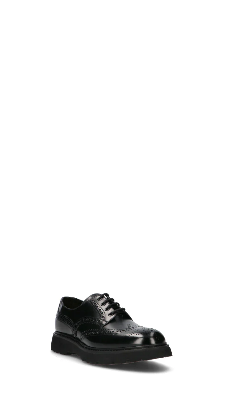 DOUCAL'S Stringata uomo nera in pelle - Image 2