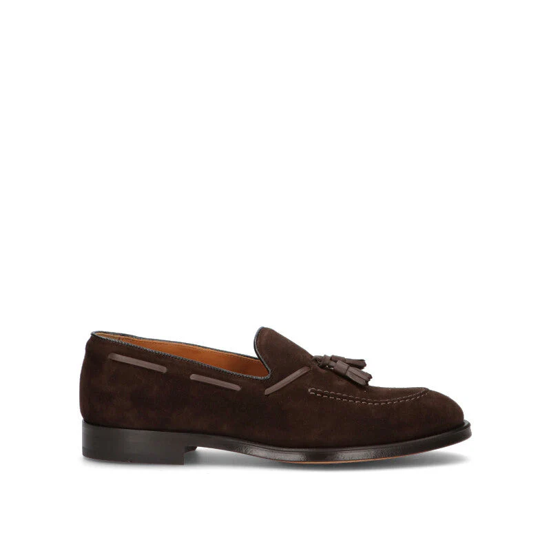 DOUCAL'S Mocassino uomo marrone in suede