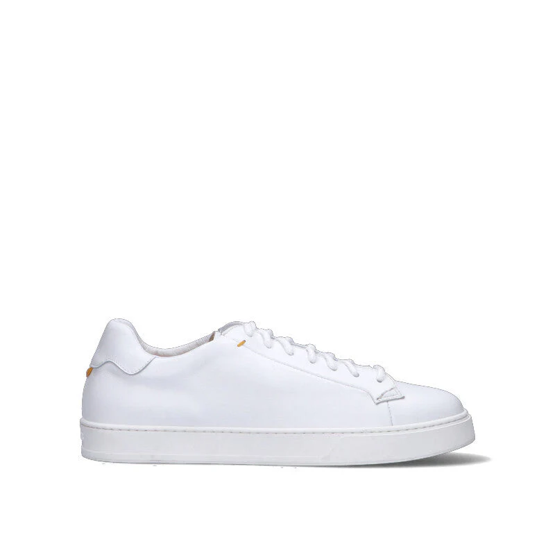 DOUCAL'S Sneaker uomo bianca in pelle
