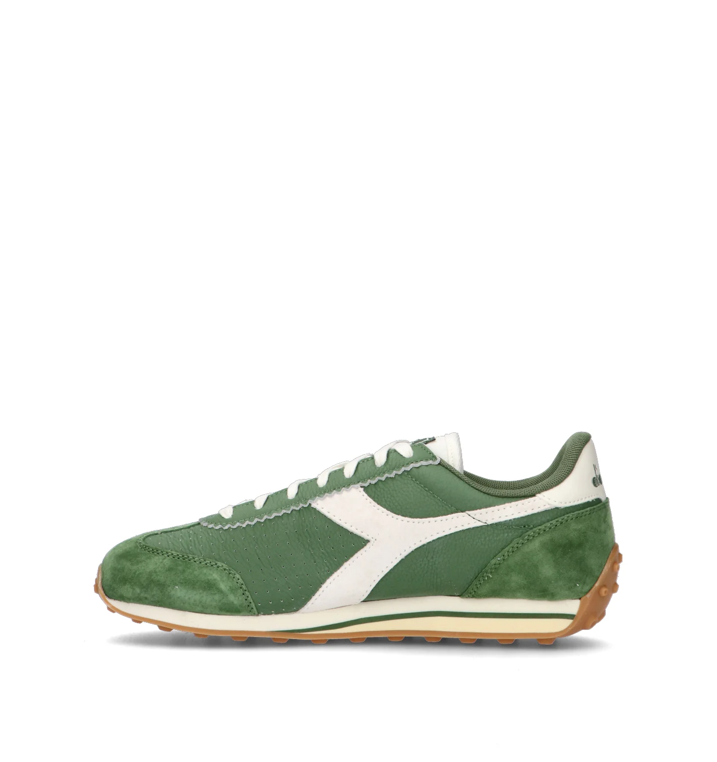 DIADORA RALLY PUNCHED Sneaker uomo verde in suede - Image 4