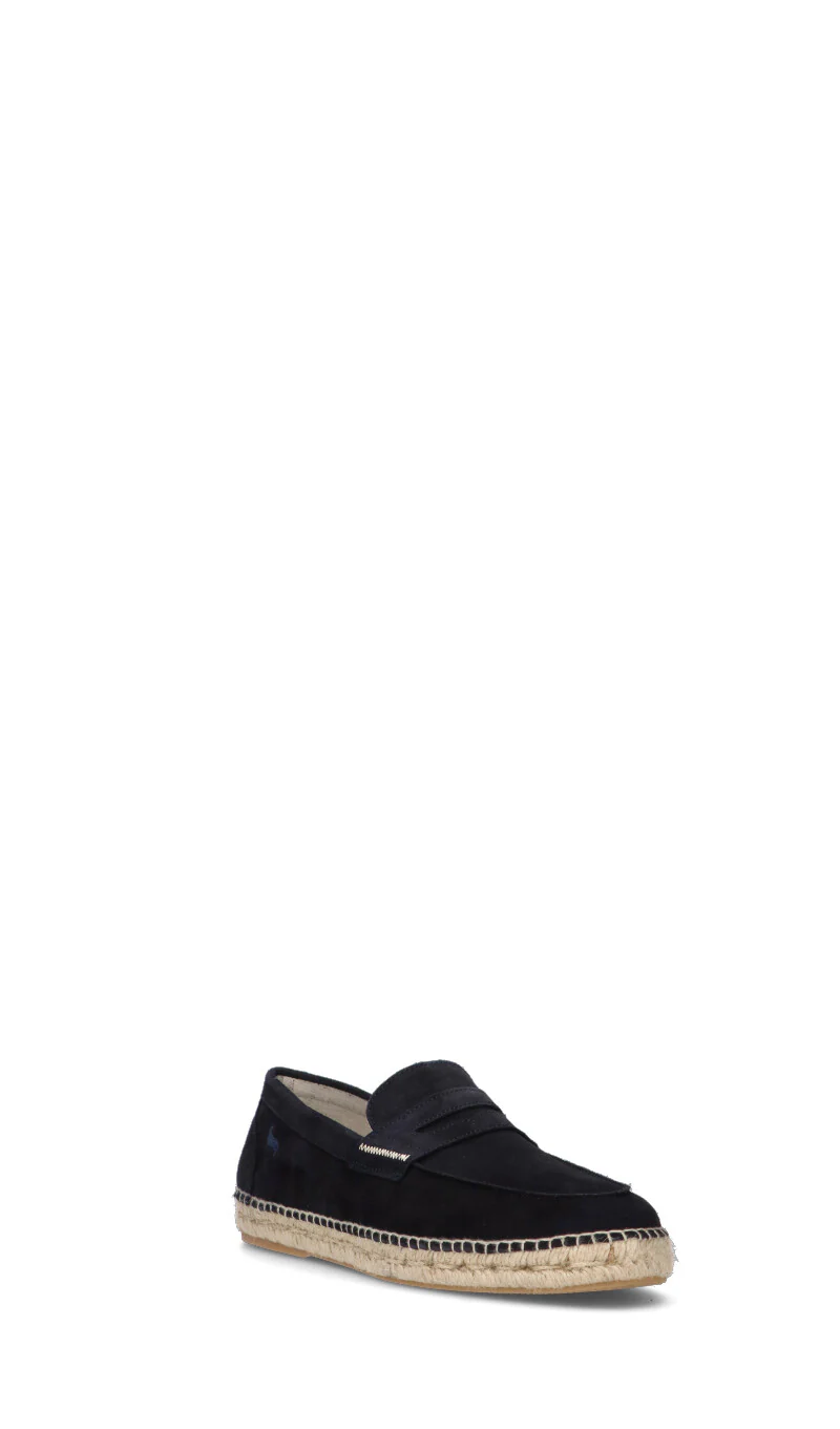 HARMONT&BLAINE Mocassino uomo blu in suede - Image 2