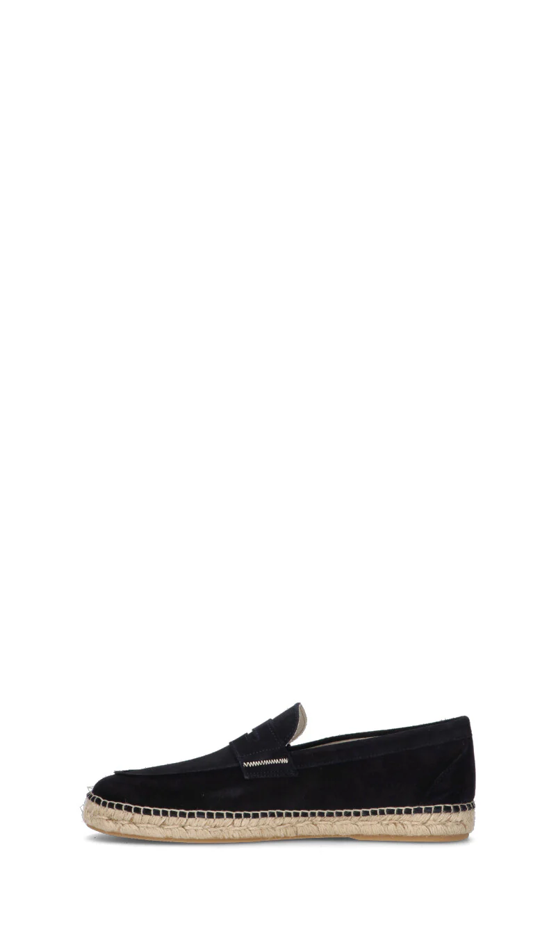 HARMONT&BLAINE Mocassino uomo blu in suede - Image 4