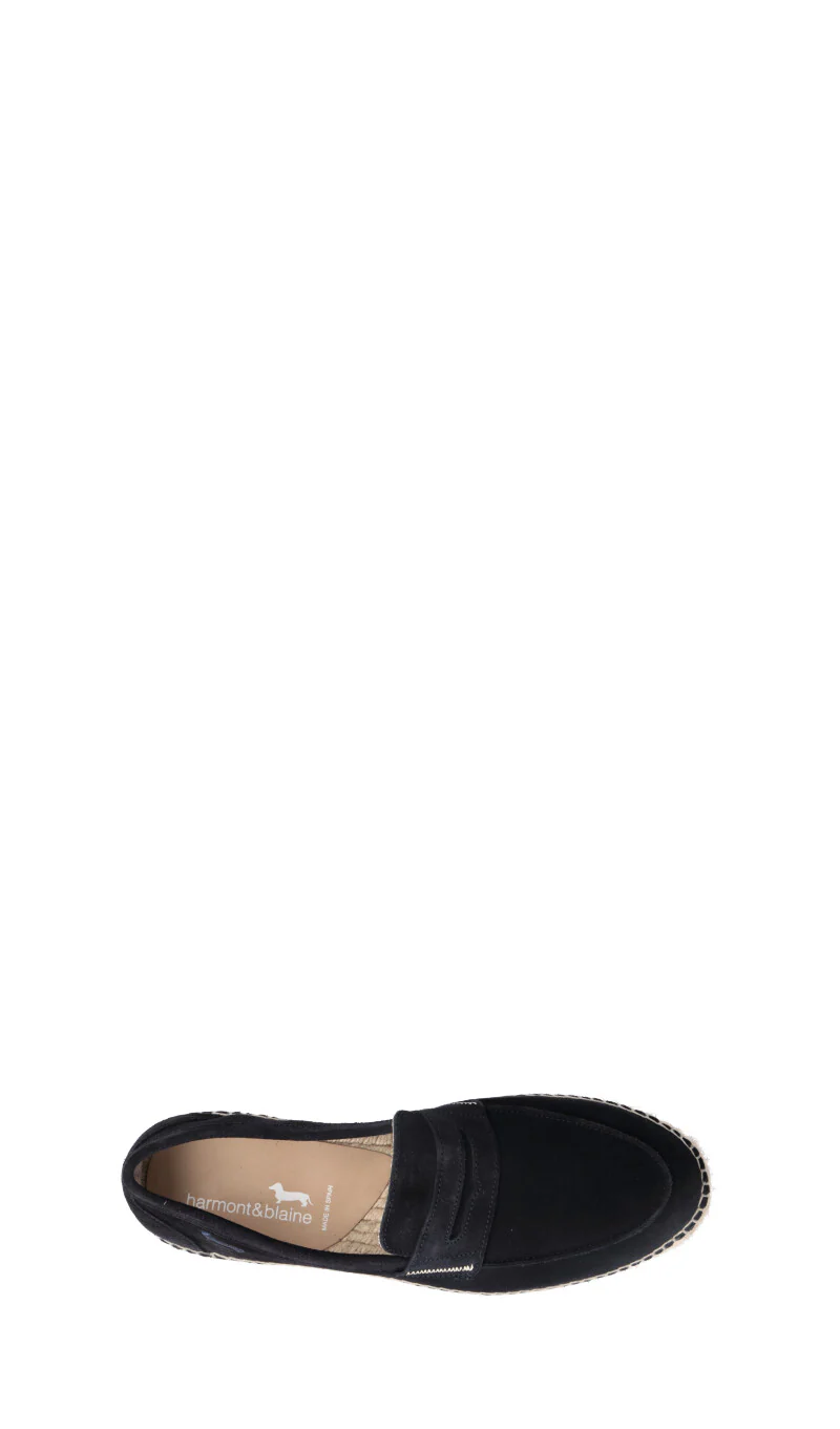 HARMONT&BLAINE Mocassino uomo blu in suede - Image 5