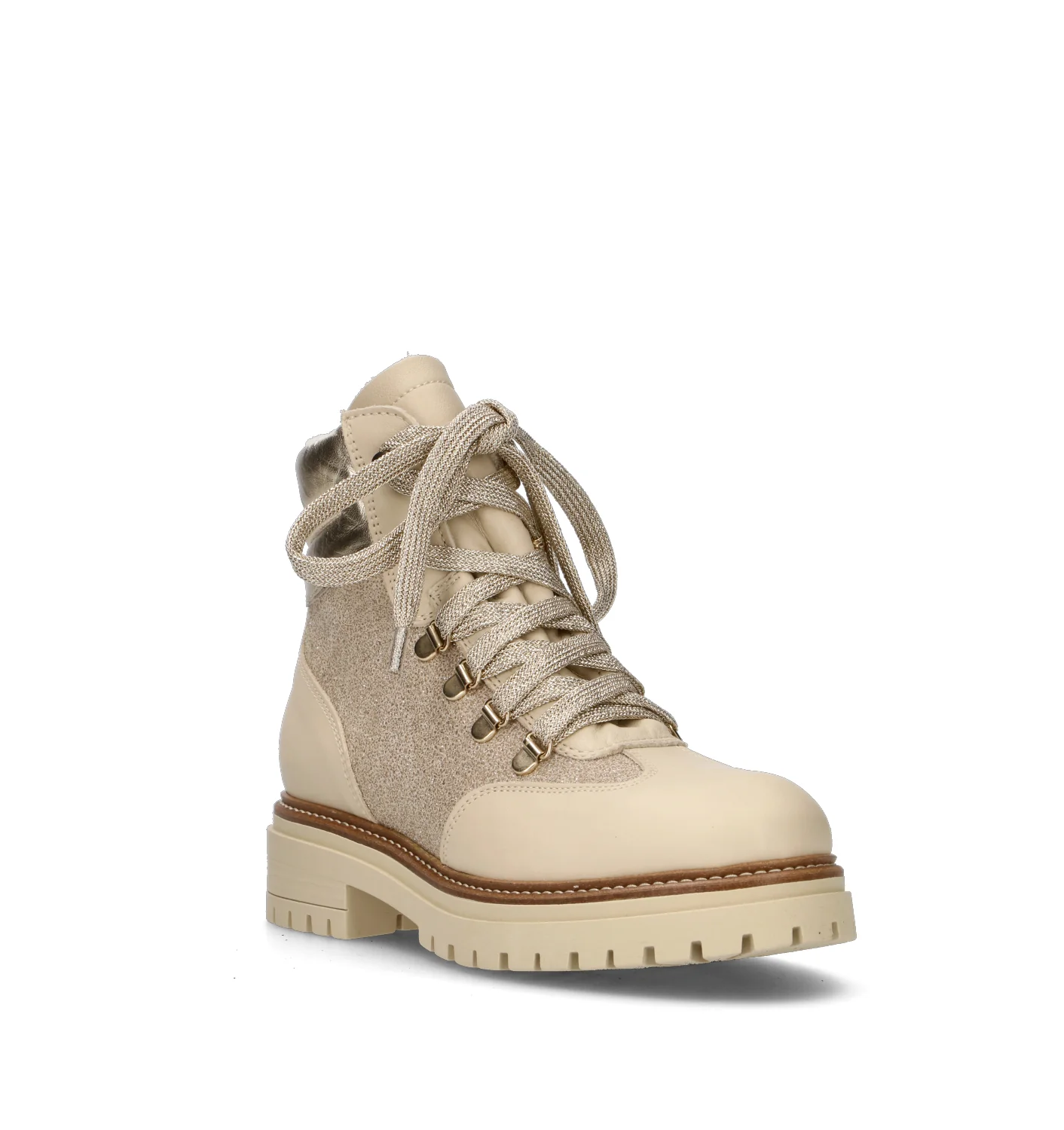 ELENA Polacco donna beige in pelle - Image 2