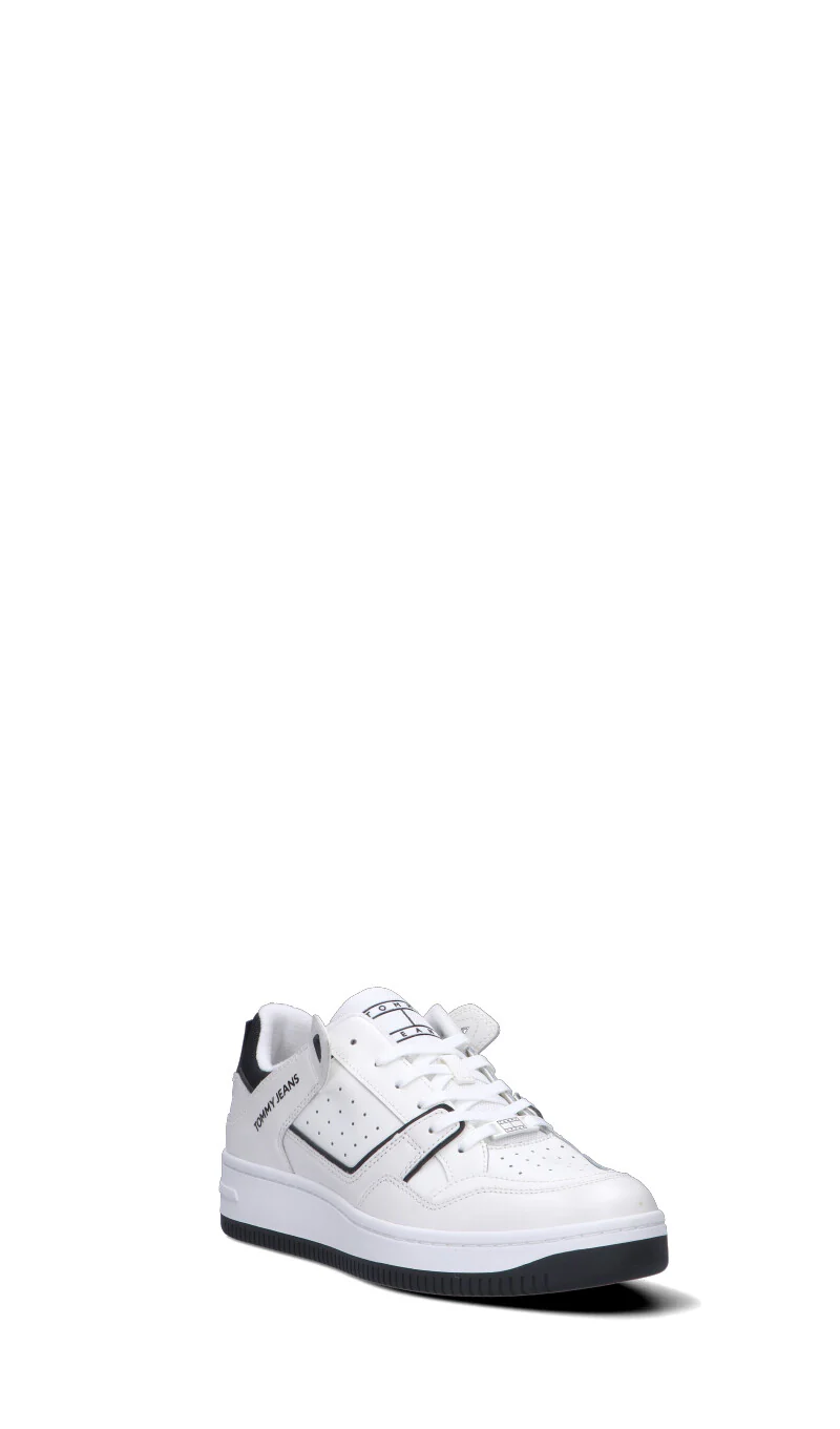 TOMMY HILFIGER JEANS Sneaker uomo ecrù in pelle - Image 2