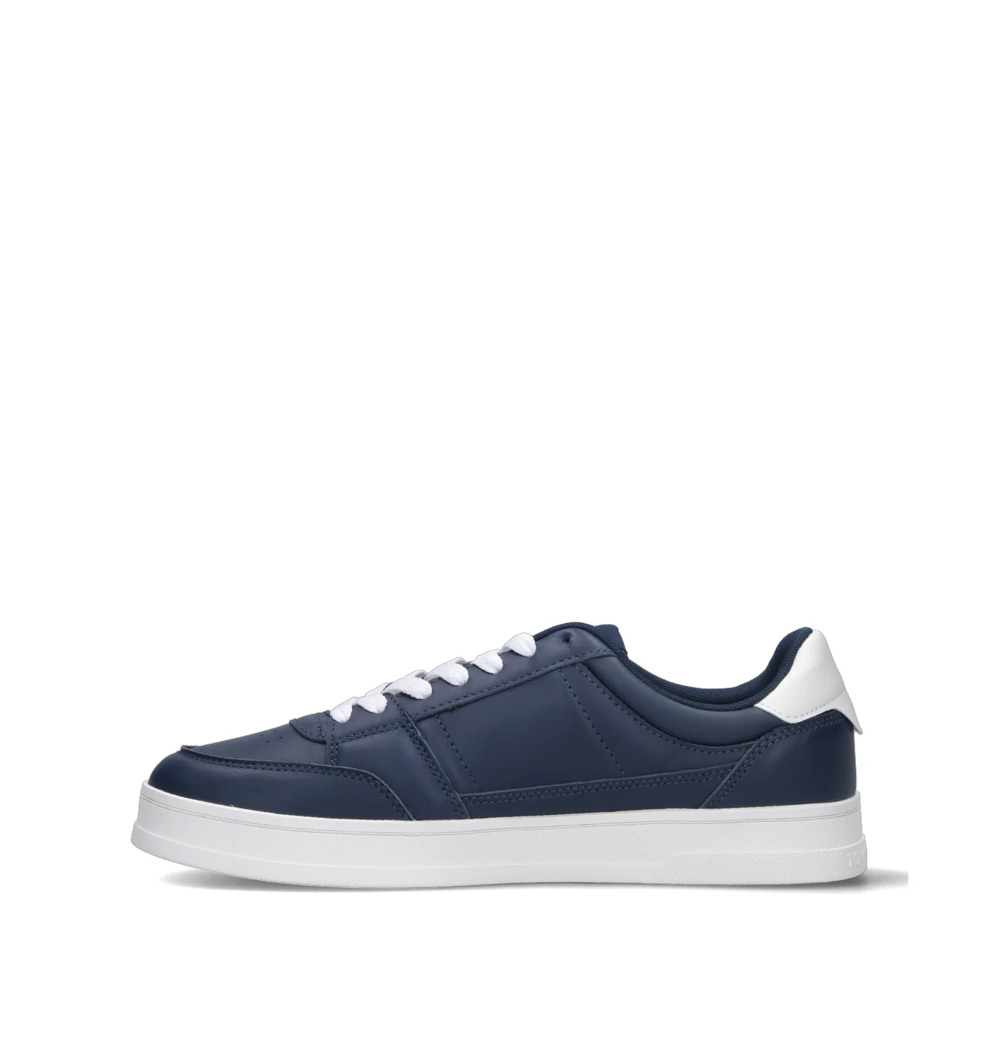 TOMMY HILFIGER JEANS Sneaker uomo blu in pelle - Image 4