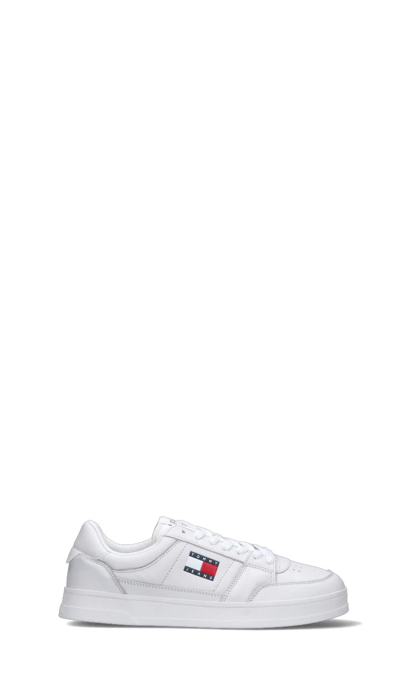 TOMMY HILFIGER JEANS Sneaker uomo bianca in pelle - Image 11