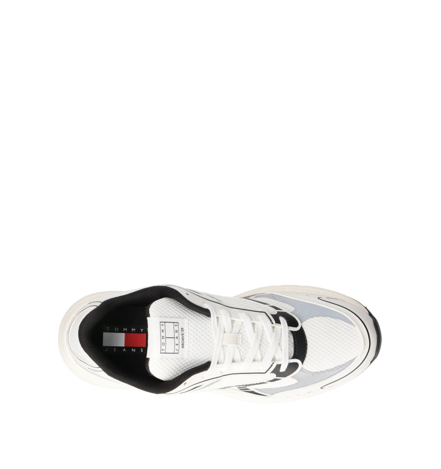 TOMMY HILFIGER JEANS Sneaker uomo bianca/nera - Image 5