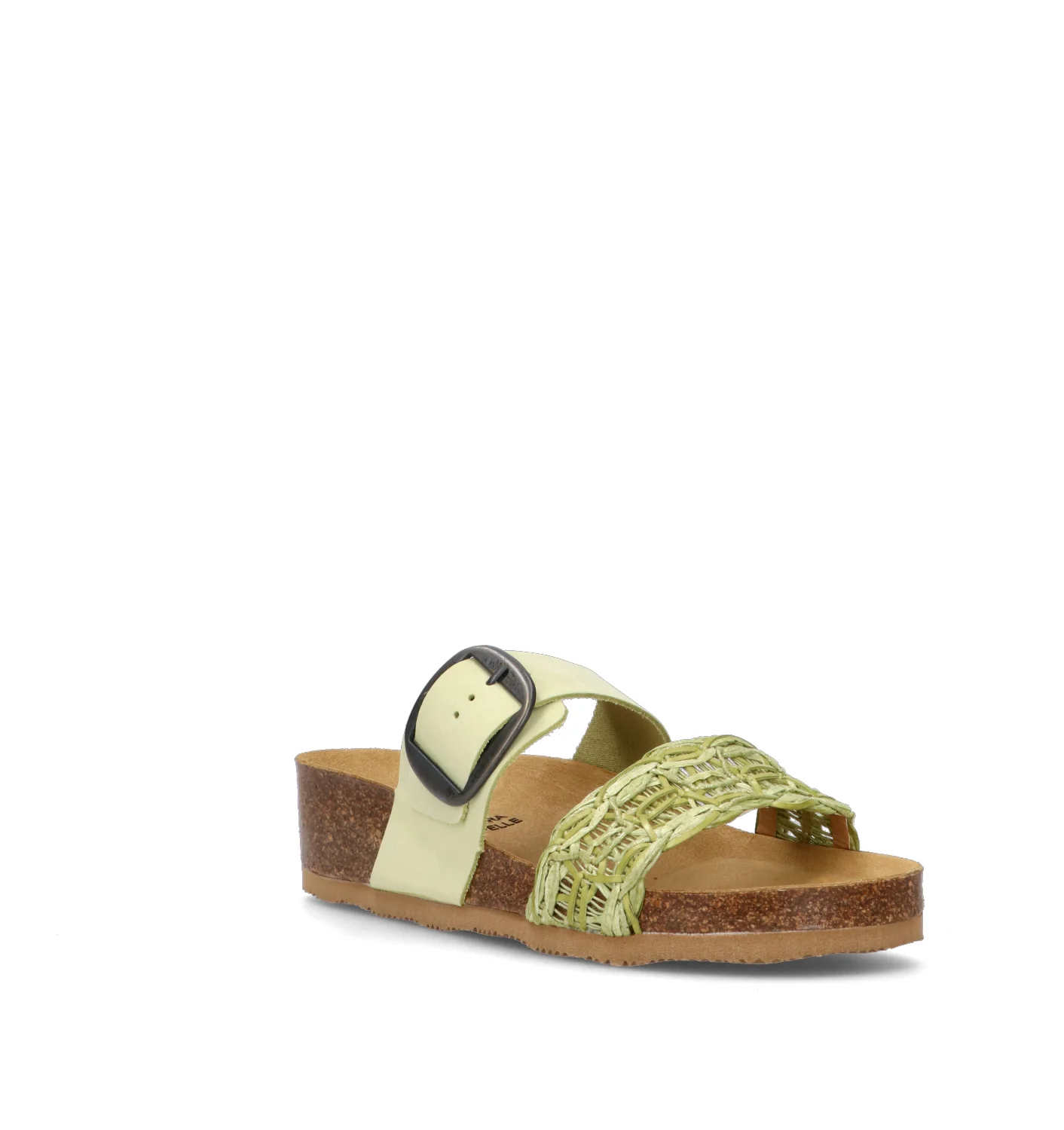 EMIDI' Ciabatta donna verde in pelle - Image 2