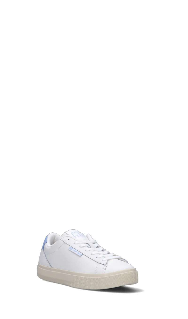 TOMMY HILFIGER JEANS Sneaker donna bianca/azzurra in pelle - Image 2