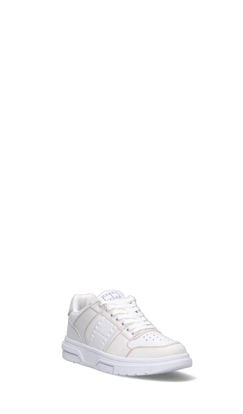 TOMMY HILFIGER JEANS Sneaker donna bianca in pelle - Image 2