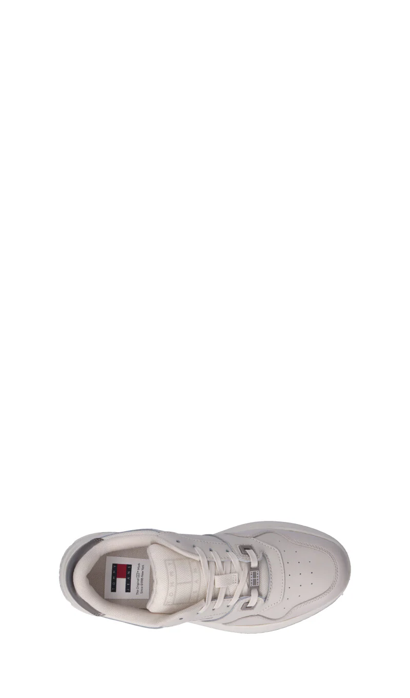 TOMMY HILFIGER JEANS Sneaker donna beige in pelle - Image 10