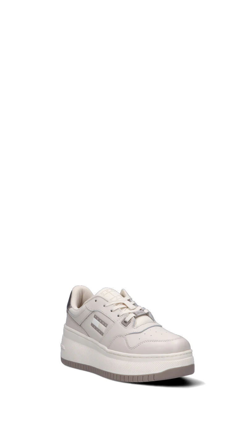 TOMMY HILFIGER JEANS Sneaker donna beige in pelle - Image 7