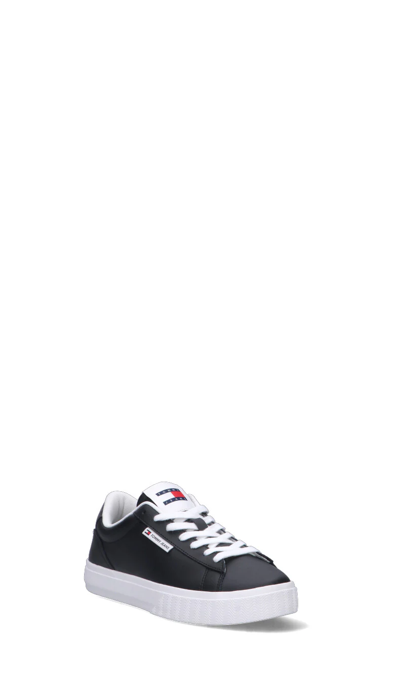 TOMMY HILFIGER JEANS Sneaker donna nera in pelle - Image 2