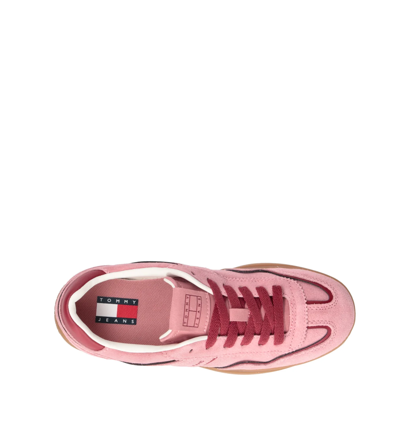 TOMMY HILFIGER JEANS Sneaker donna rosa in suede - Image 5