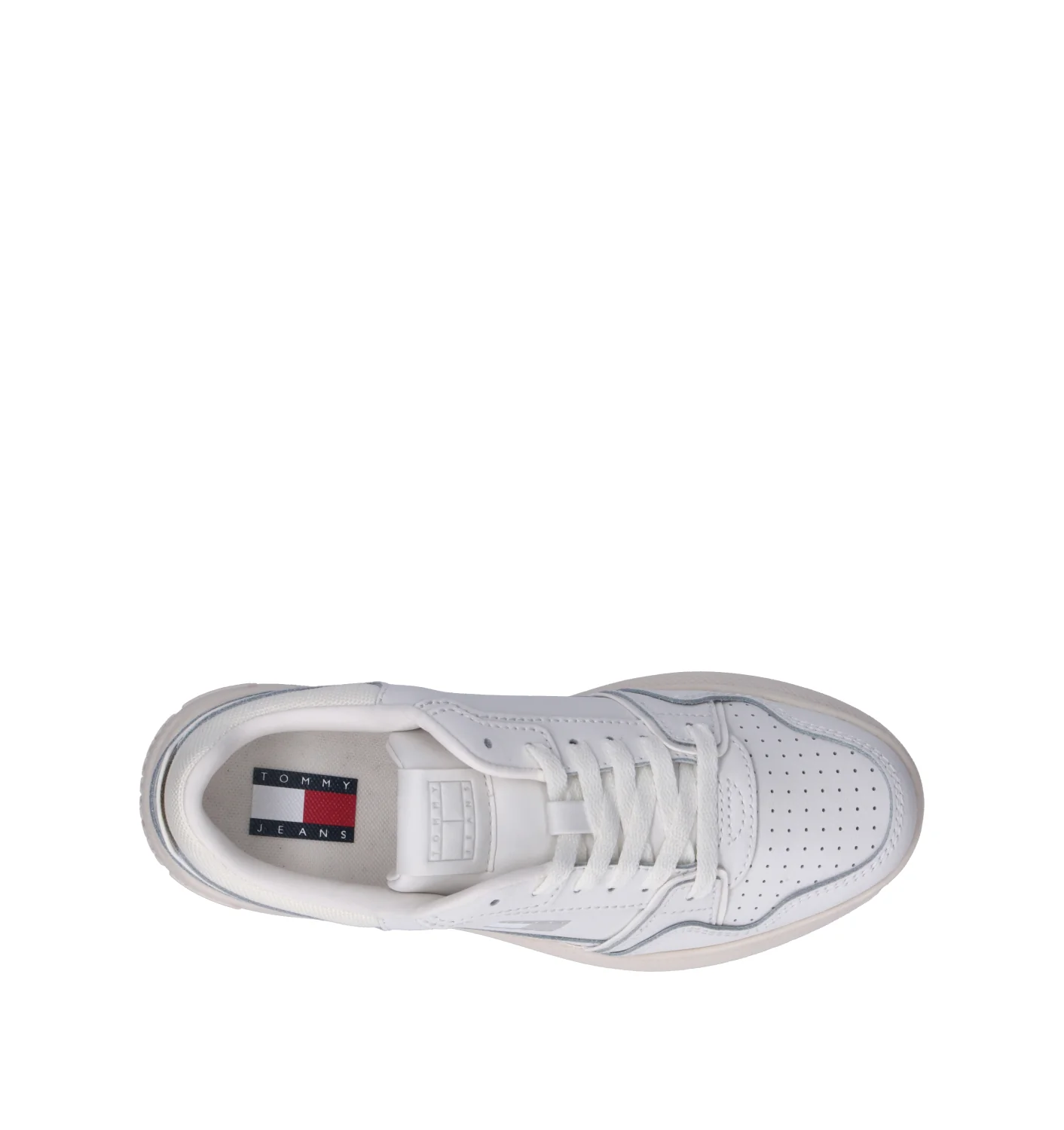 TOMMY HILFIGER JEANS Sneaker donna bianca in pelle - Image 5