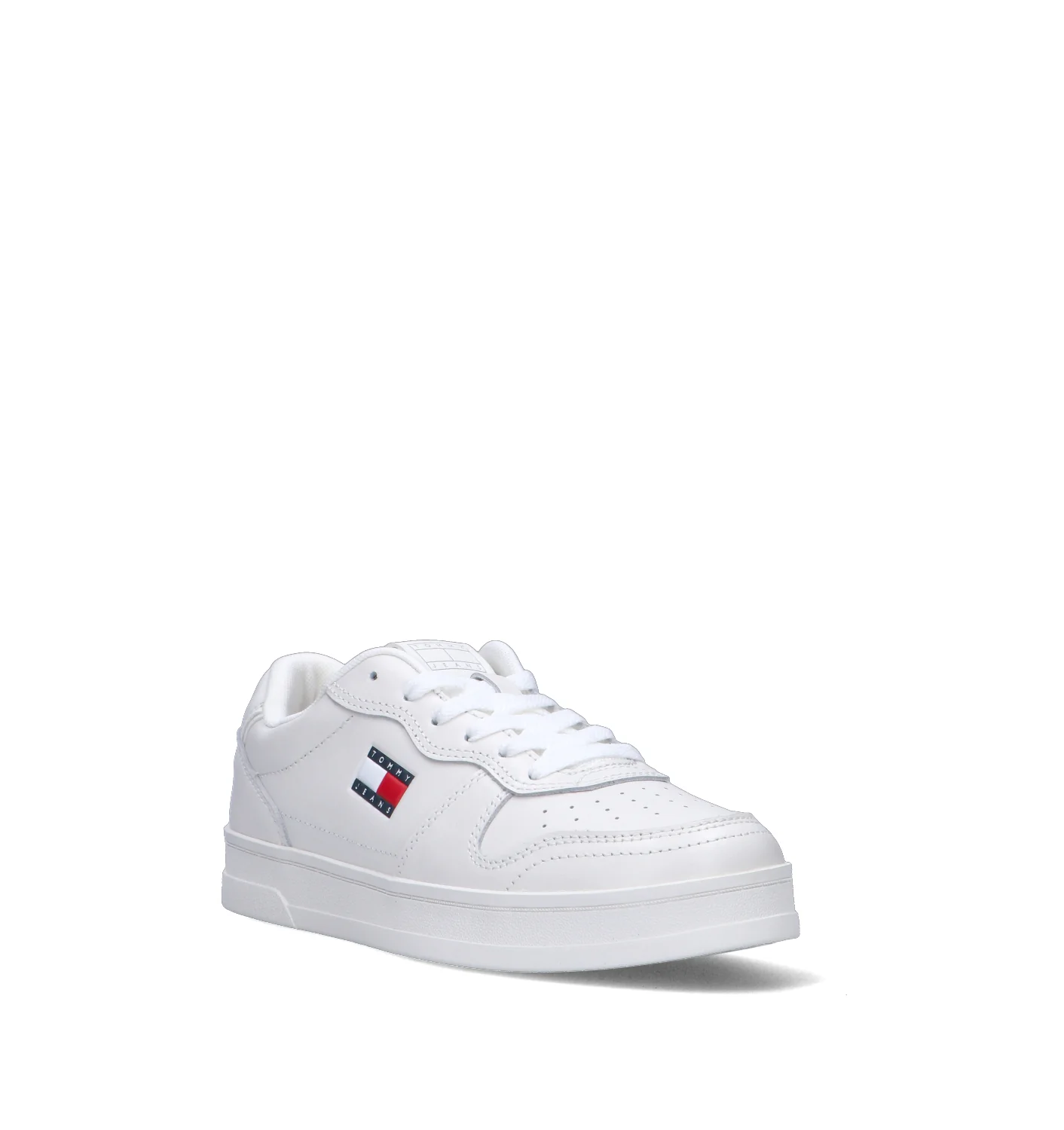 TOMMY HILFIGER JEANS Sneaker uomo bianca in pelle - Image 2