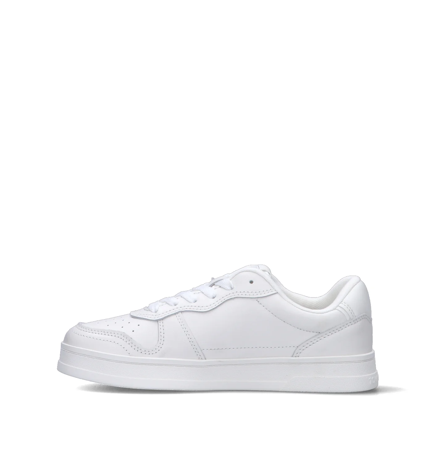 TOMMY HILFIGER JEANS Sneaker uomo bianca in pelle - Image 4