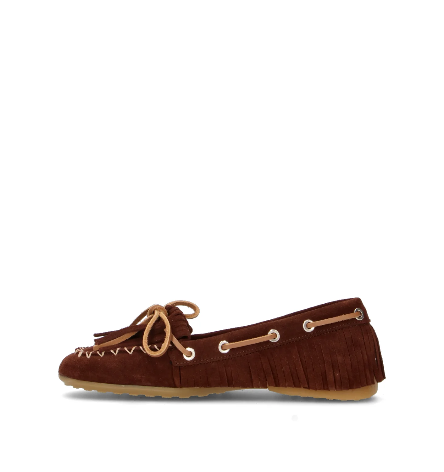 FELMINI Scarpa barca donna marrone in suede - Image 4