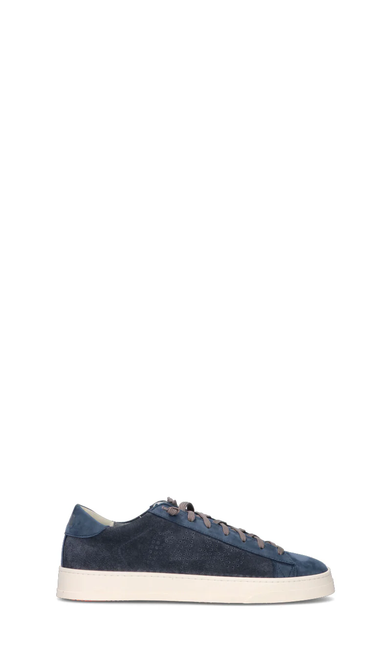 P448 Sneaker uomo blu in suede - Image 6