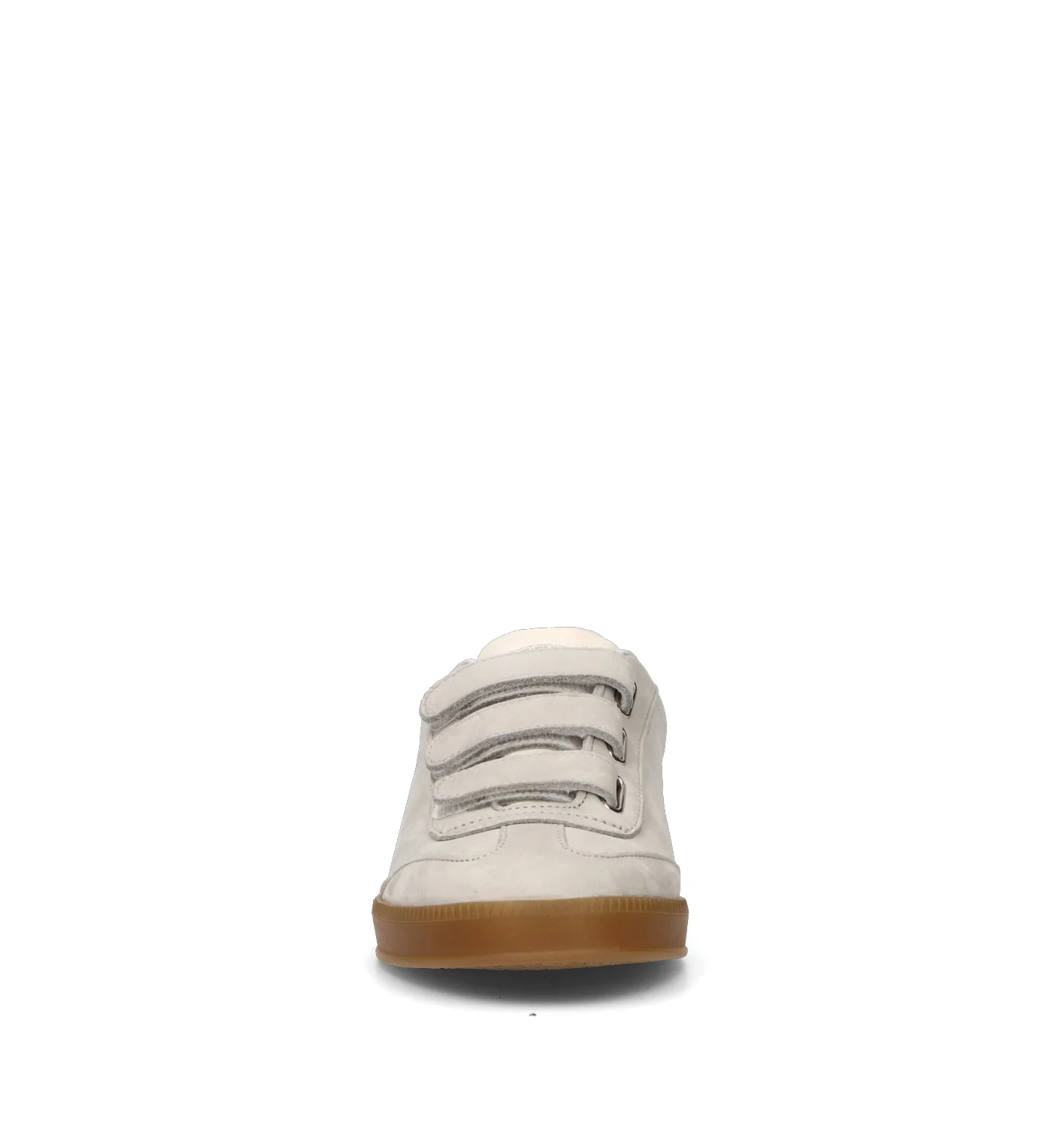 P448 Sneaker donna grigia in nabuk - Image 3