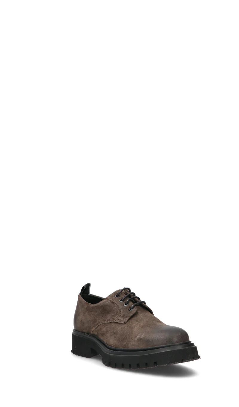 BLAUER Stringata uomo taupe in suede - Image 2