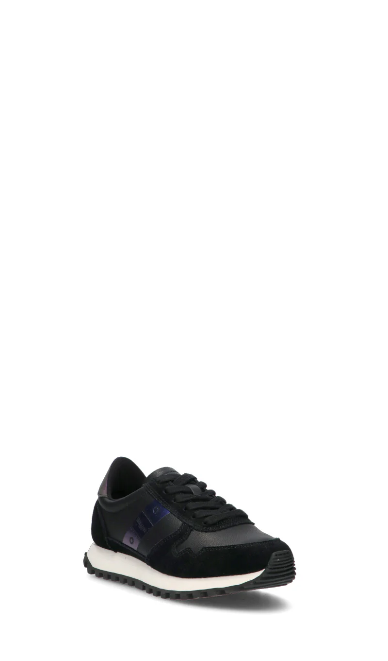 BLAUER Sneaker donna nera/azzurra in suede - Image 2